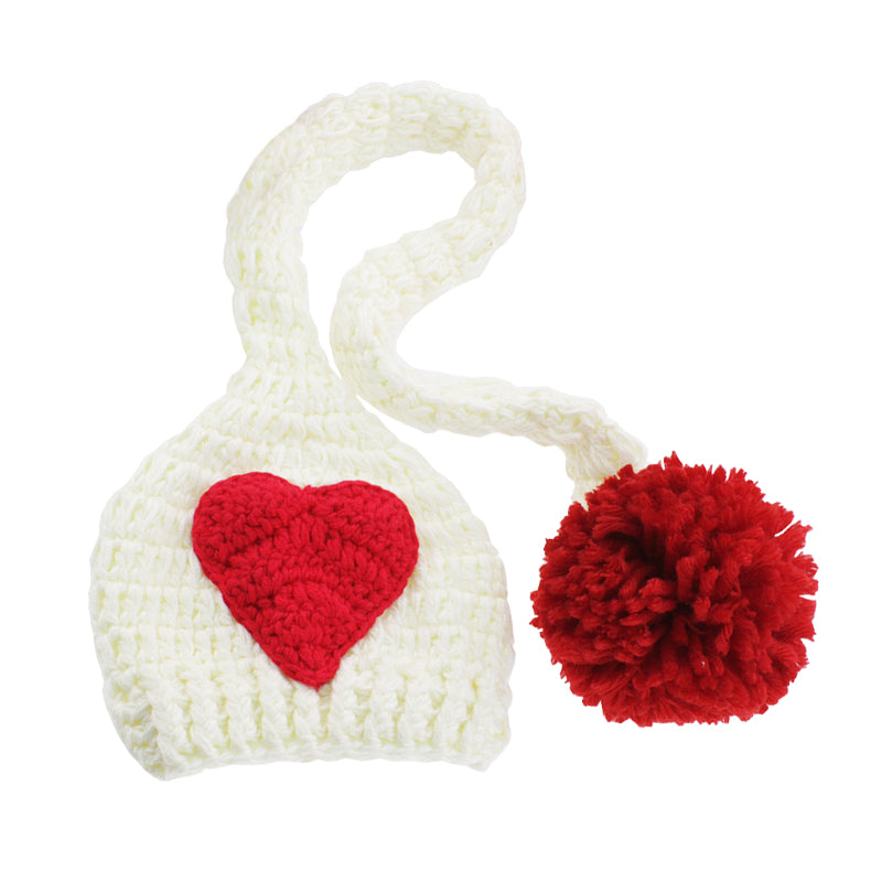 Newborn Photography Props Long Tail Love Hat
