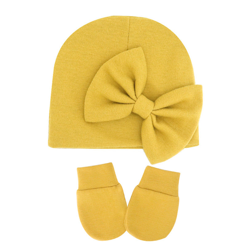 Infant Fetal Hat Newborn Gloves Set