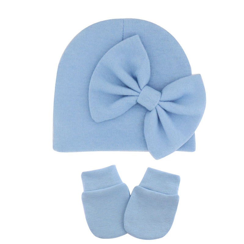Infant Fetal Hat Newborn Gloves Set