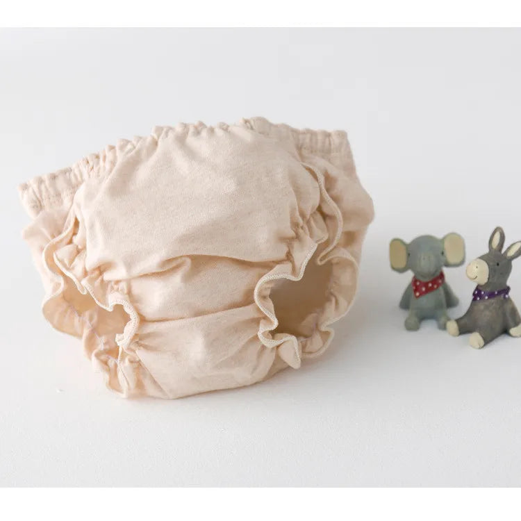 Baby Panties Girl Fashion Solid Lace Cotton Underpants Infant The Diaper Pants Kids Casual Triangle Shorts Child Bread PP Pants