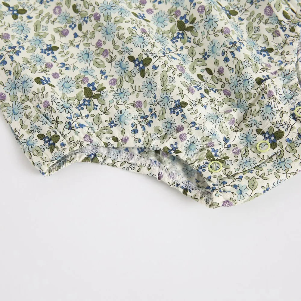 Sanlutoz Summer Cotton Floral Baby Clothing Cute Sleeveless Baby Girls Bodysuits