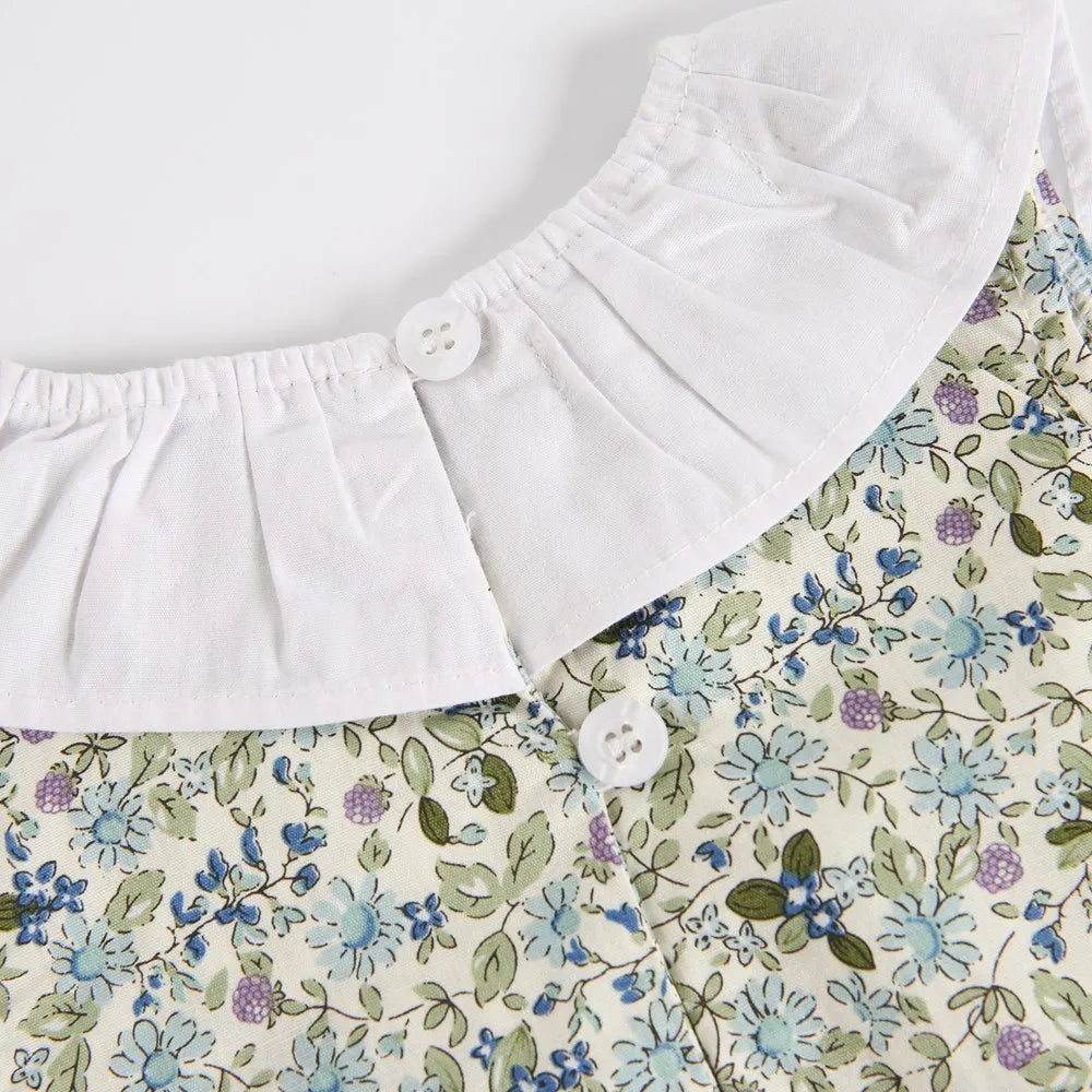 Sanlutoz Summer Cotton Floral Baby Clothing Cute Sleeveless Baby Girls Bodysuits