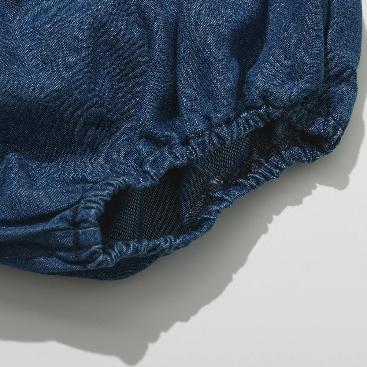 Newborn Baby Denim Bloomers Shorts Soft Cozy Cotton Toddler Boys Girls Summer Shorts Pants with Pockets Kids Clothing 0-3T