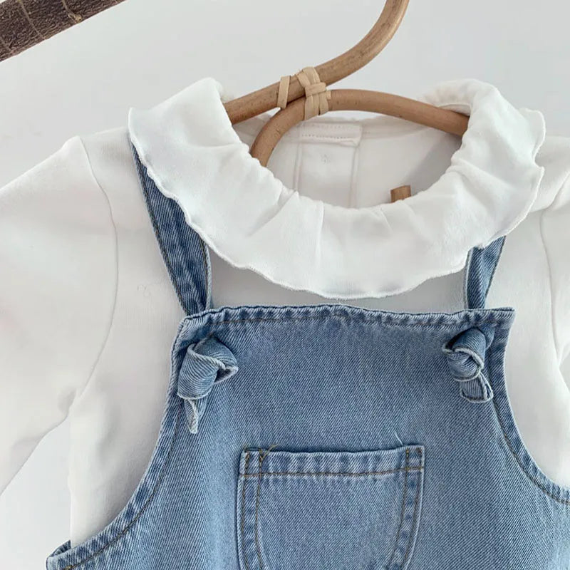 2025 Baby Boy Girl Romper Cowboy Sleeveless Jumpsuit Toddler Baby Boy Girl Romper Solid Color Boy Casual Costume Baby Romper