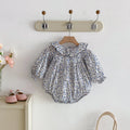 Baby Girls Rompers Spring Infant Girls Fashion Floral Long Sleeve Ruffles Jumpsuit Newborn Baby Bodysuits Baby Girl Clothes 0-24