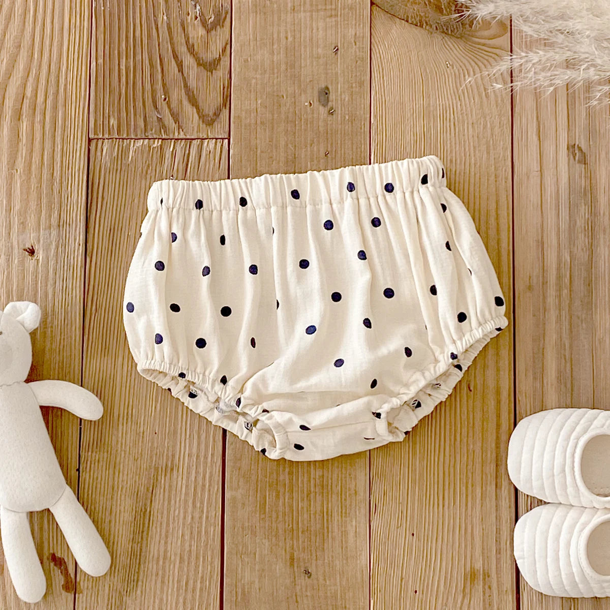 Baby Shorts for Girls Boys Summer Bloomers Cotton Breathable Cloth Diaper Cover Infant Dot Bloomer Plaid Newborn Baby Clothes