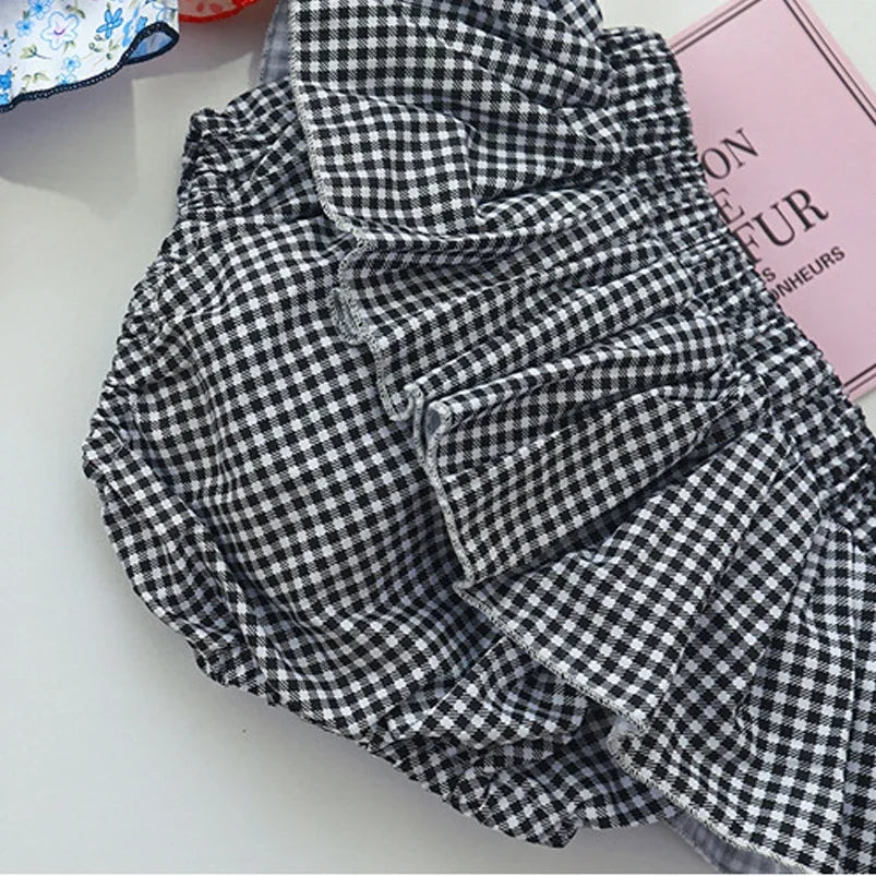 Infant Baby Girls Floral Tutu Skirt Shorts Kids Flower Bloomer Elastic Waist Summer Skorts for Casual Shorts Children Clothes