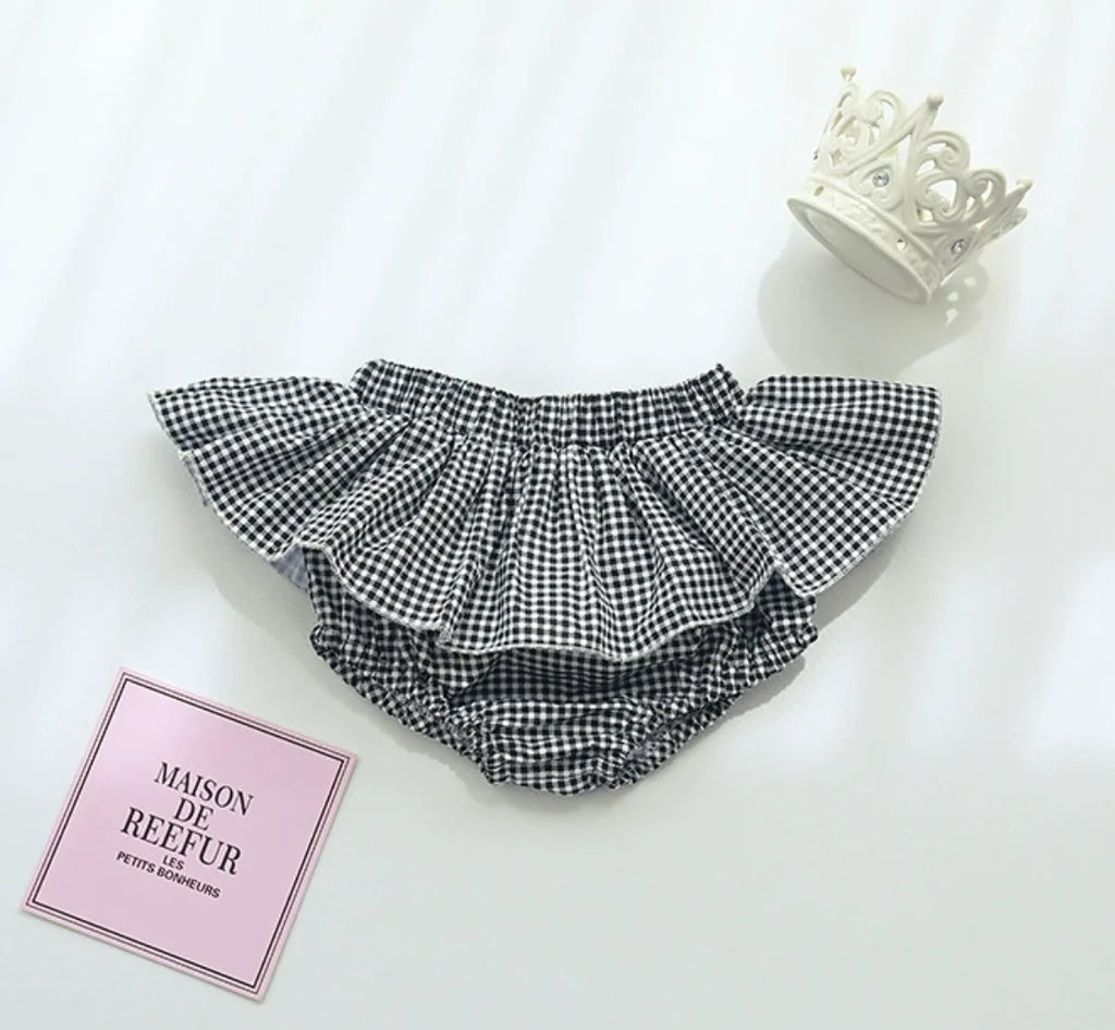 Infant Baby Girls Floral Tutu Skirt Shorts Kids Flower Bloomer Elastic Waist Summer Skorts for Casual Shorts Children Clothes