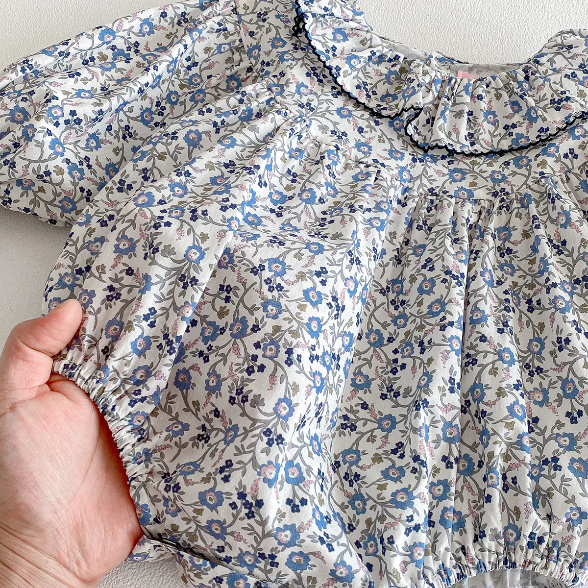 Baby Girls Rompers Spring Infant Girls Fashion Floral Long Sleeve Ruffles Jumpsuit Newborn Baby Bodysuits Baby Girl Clothes 0-24