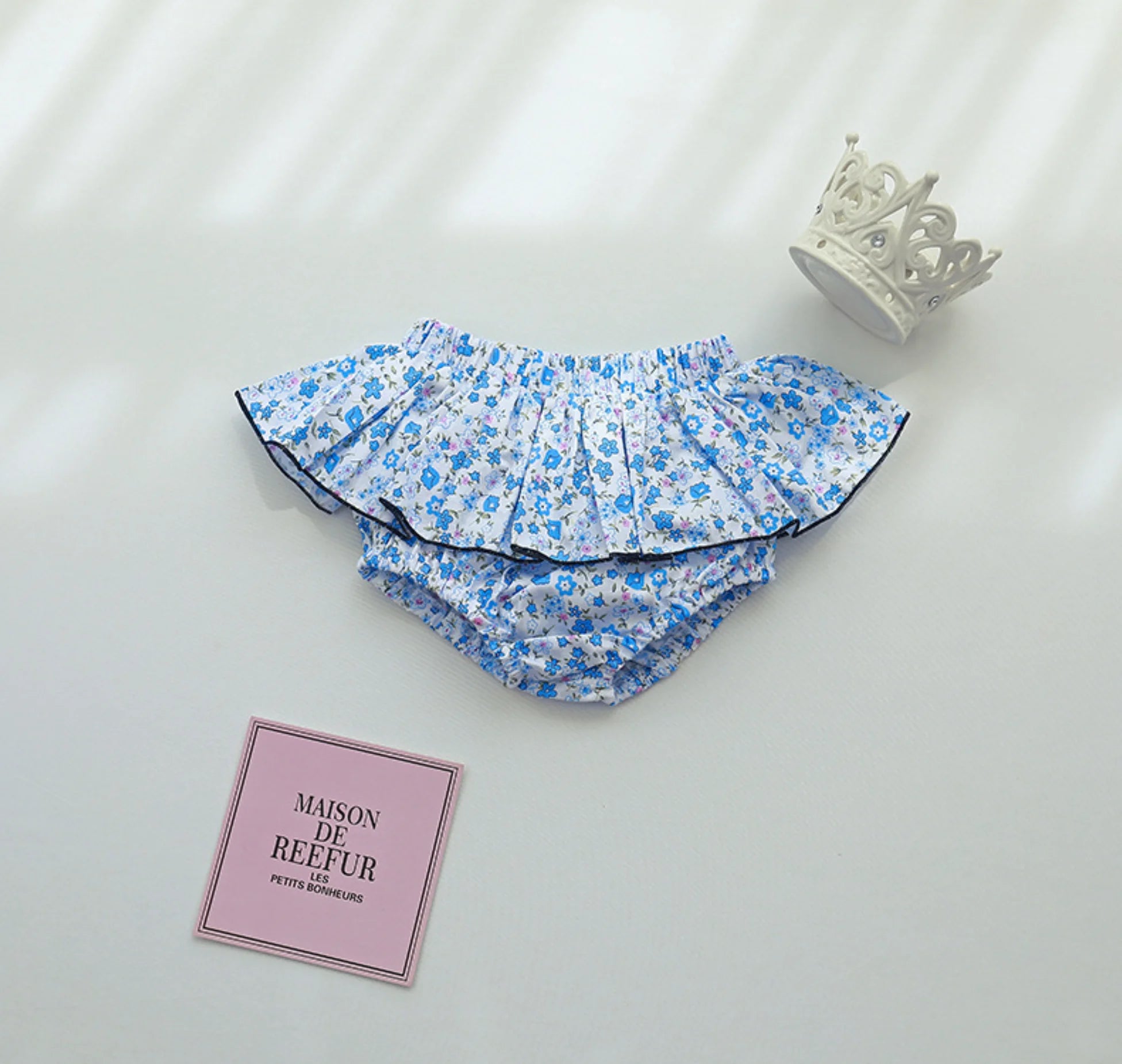 Infant Baby Girls Floral Tutu Skirt Shorts Kids Flower Bloomer Elastic Waist Summer Skorts for Casual Shorts Children Clothes