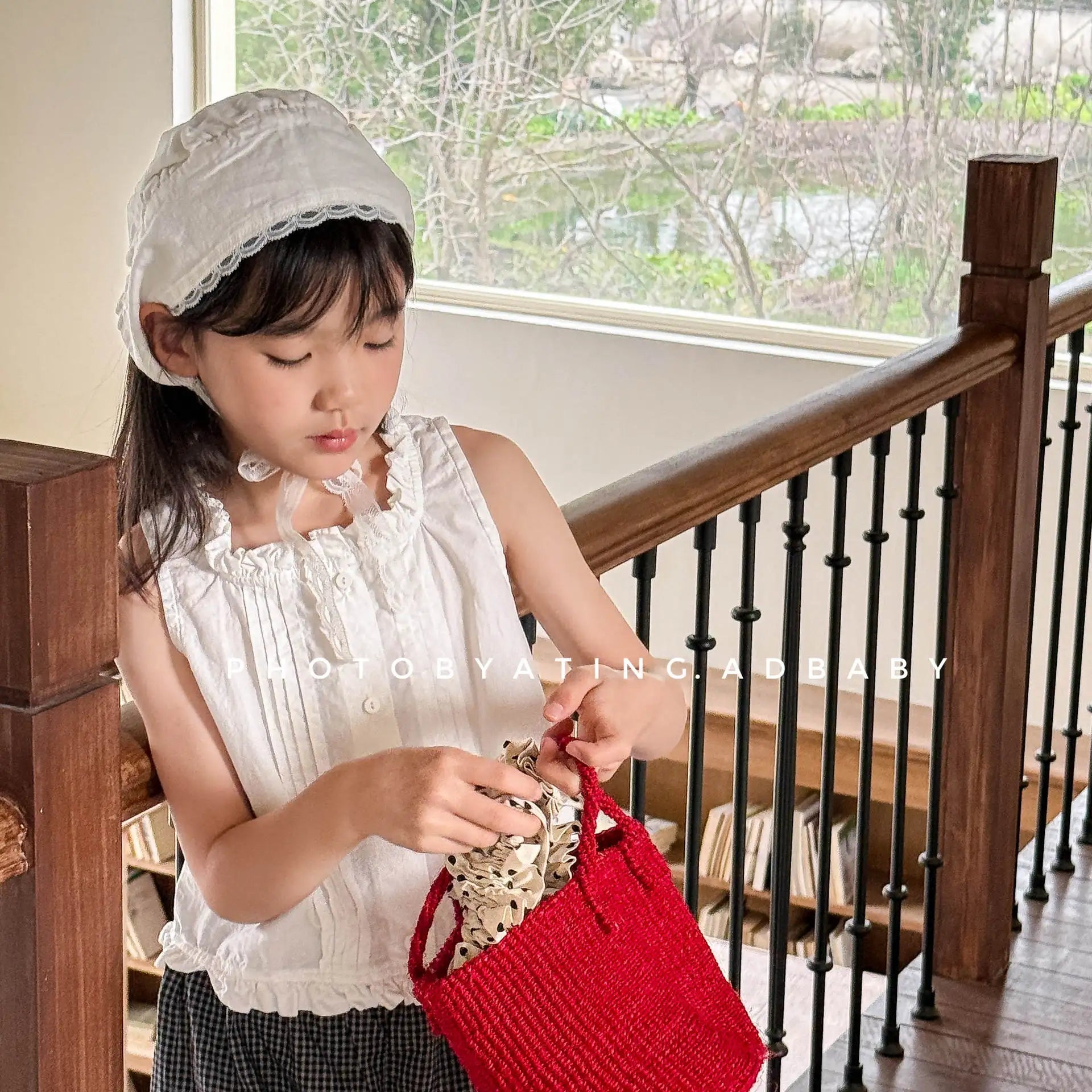 2025 Summer New Girls Sleeveless Shirts Children Cotton Vest For Princess Infant Girls Blouse Baby Loose Tops Kids Clothes