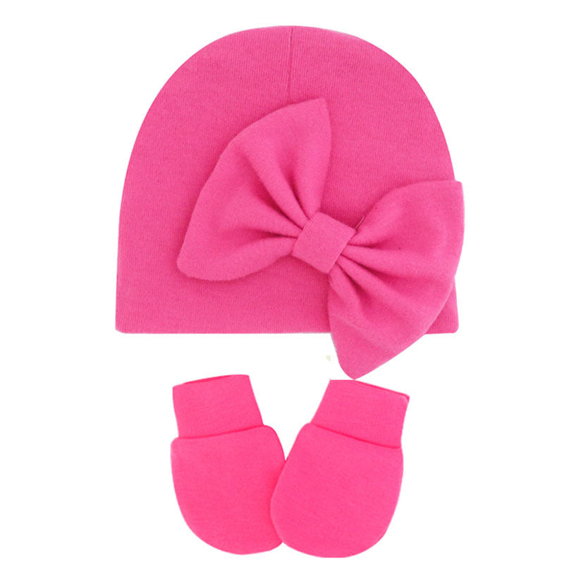 Infant Fetal Hat Newborn Gloves Set