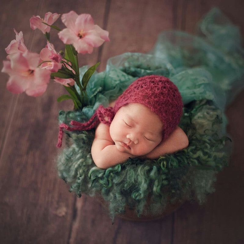 Newborn Photography Mohair Hat Full Moon